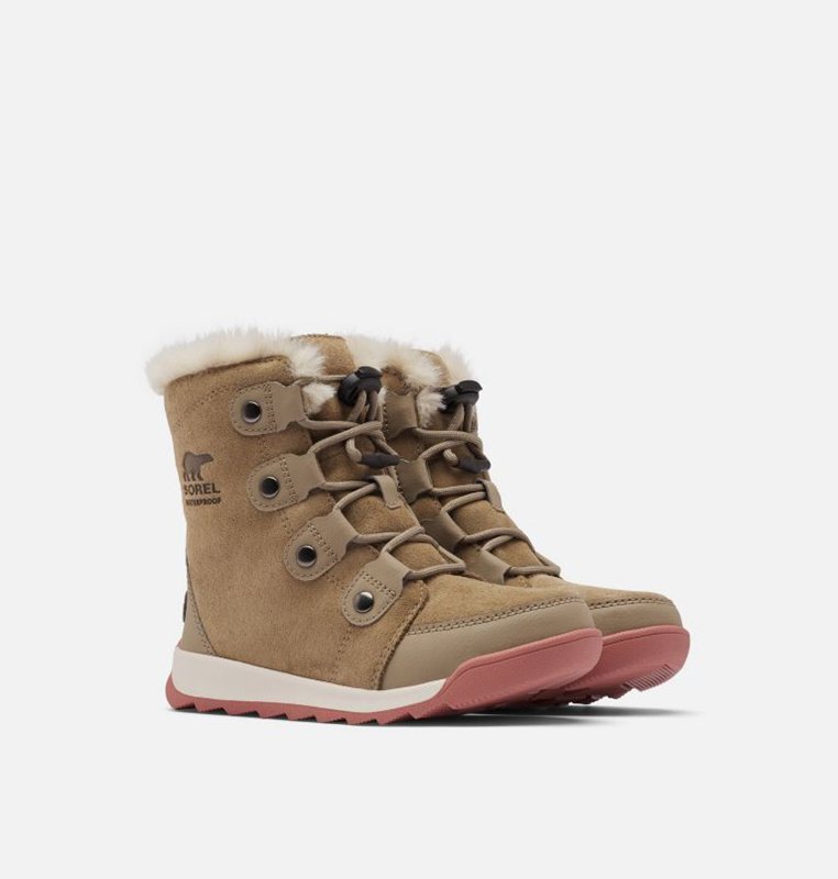 Kids Snow Boots Khaki - Sorel Childrens Whitney™ II Suede - 937152-TAE